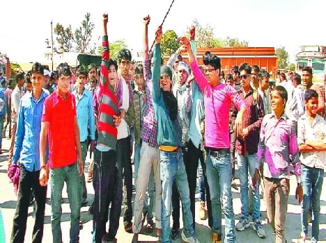 fire of jaat reservation came in agra